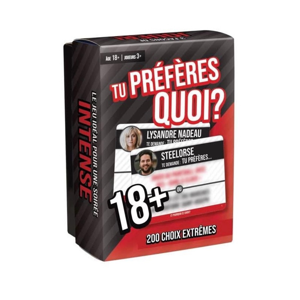 Tu Préfères Quoi? Intense Card Game